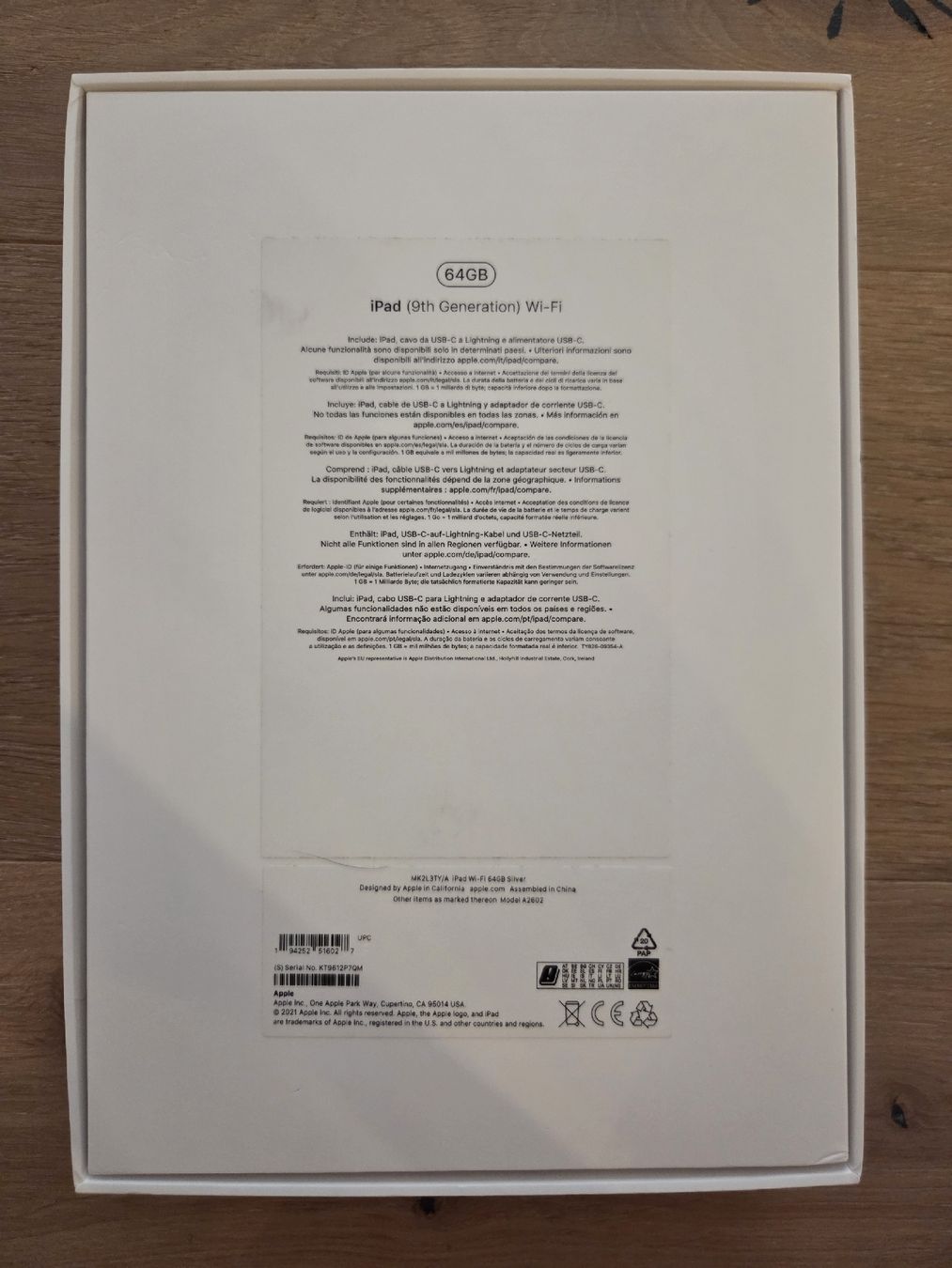 Apple Tablet PC: iPad 64GB 9th Generation Wi-Fi – Usato da Zürich venduto da Alla_ 3