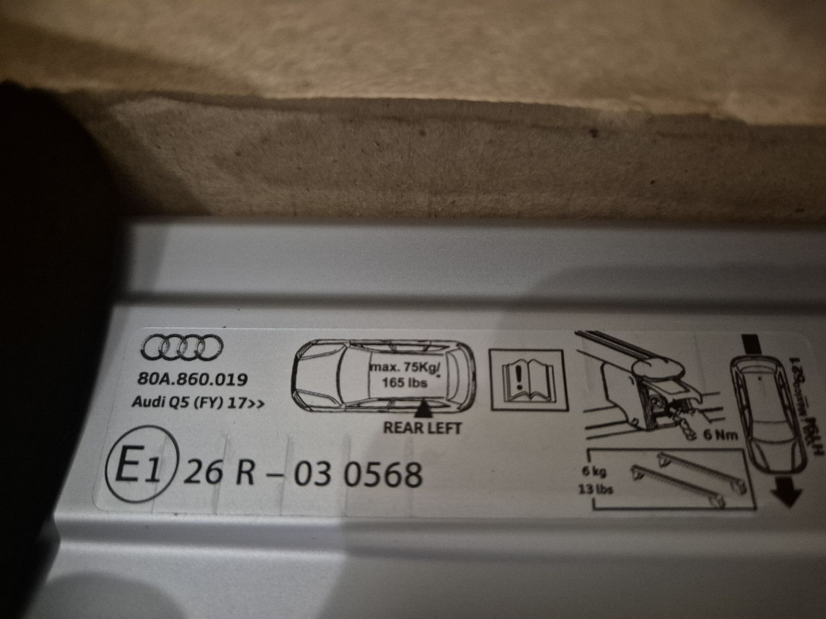 Dachträger: Original Dachträger AUDI Q5 / SQ5 ab 2017--->> – Neu und originalverpackt aus Bertschikon Gossau von Andre675 6