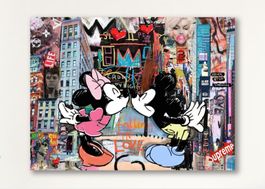 Mickey Mouse Pop Art Kunst LOVE New York Bild Urban Modern