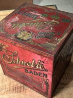 Grande Boîte ancienne métal"Schnebli Baden" Suisse, vintage