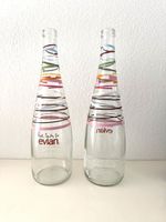 Evian Glasflasche Paul Smith Design 0,75 Liter Sammlerstück