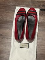 Ballerinas Gucci rot Lackleder Grösse 41 neuwertig