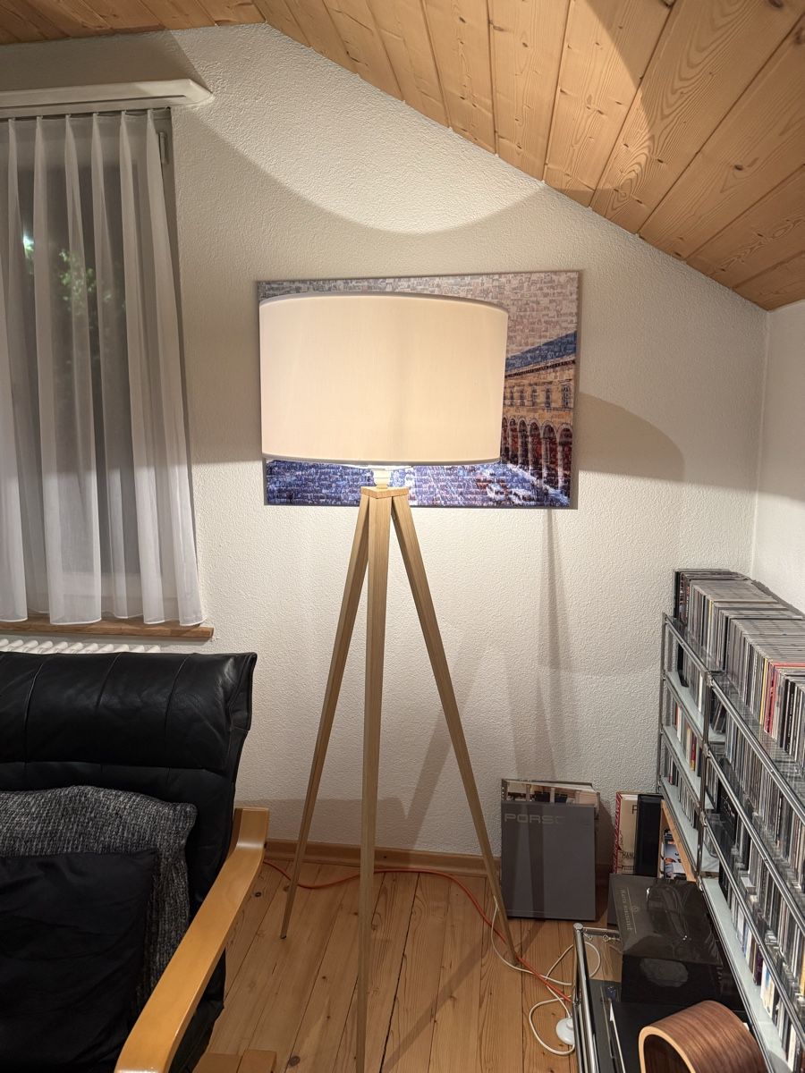 Lampen: Stehlampe – Gebraucht aus Kestenholz von Uki04 2