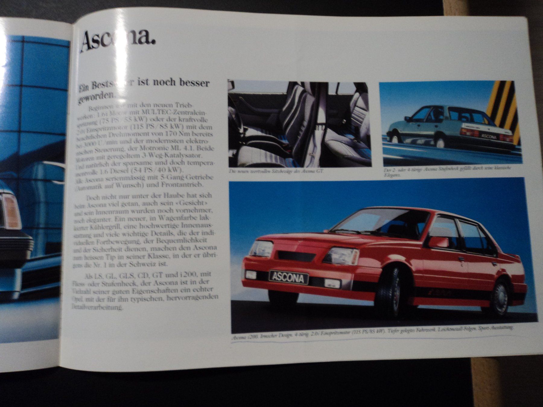 Opel Documenti: Prospekt Opel Programm 1987 Omega 3000 Corsa I Ascona i200 – Usato da Schwarzenburg venduto da modelCARama 6