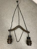 Lampe Holz mit 2 Leuchten