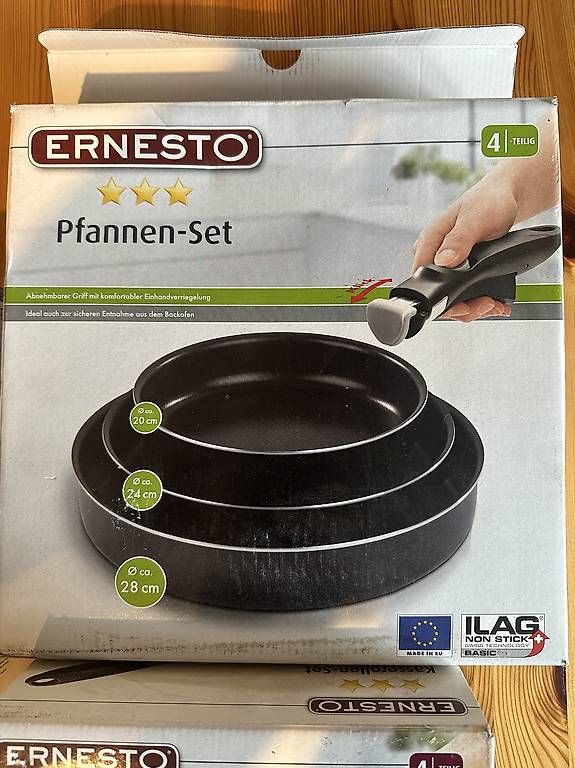 Padelle: Diverse Pfannenset mit abnehmbarem Griff – Nuovo e nell'imballaggio originale da Rebstein venduto da Svnb03 2