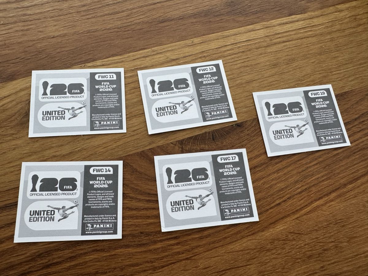 Panini Carte collezionabili: 5x FIFA WM 2026 Sticker – Nuovo (secondo la descrizione) da Hagendorn venduto da faata01 1