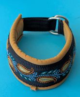 Hunde-Halsband aus Softshell / Zierborten / Zugstopp