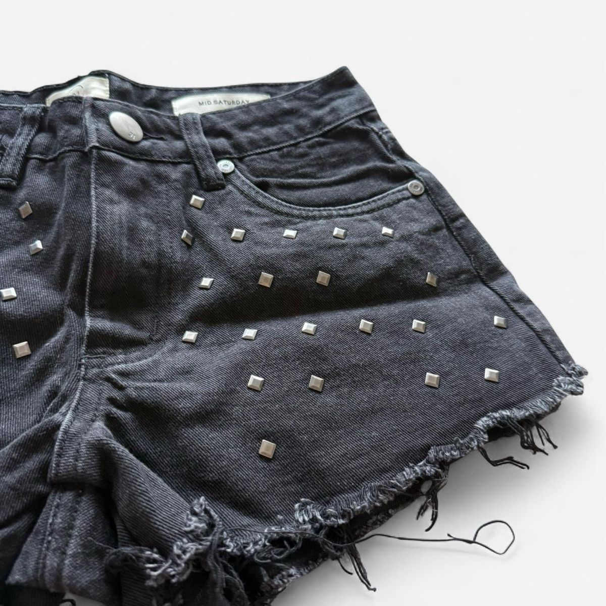 Hosen: Cotton On Black Denim Studded Shorts – Neu und originalverpackt aus Basel von 1moonstar 1