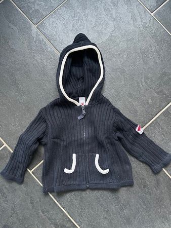 Strickjacke dunkelblau, von Baby Club, Grösse 74