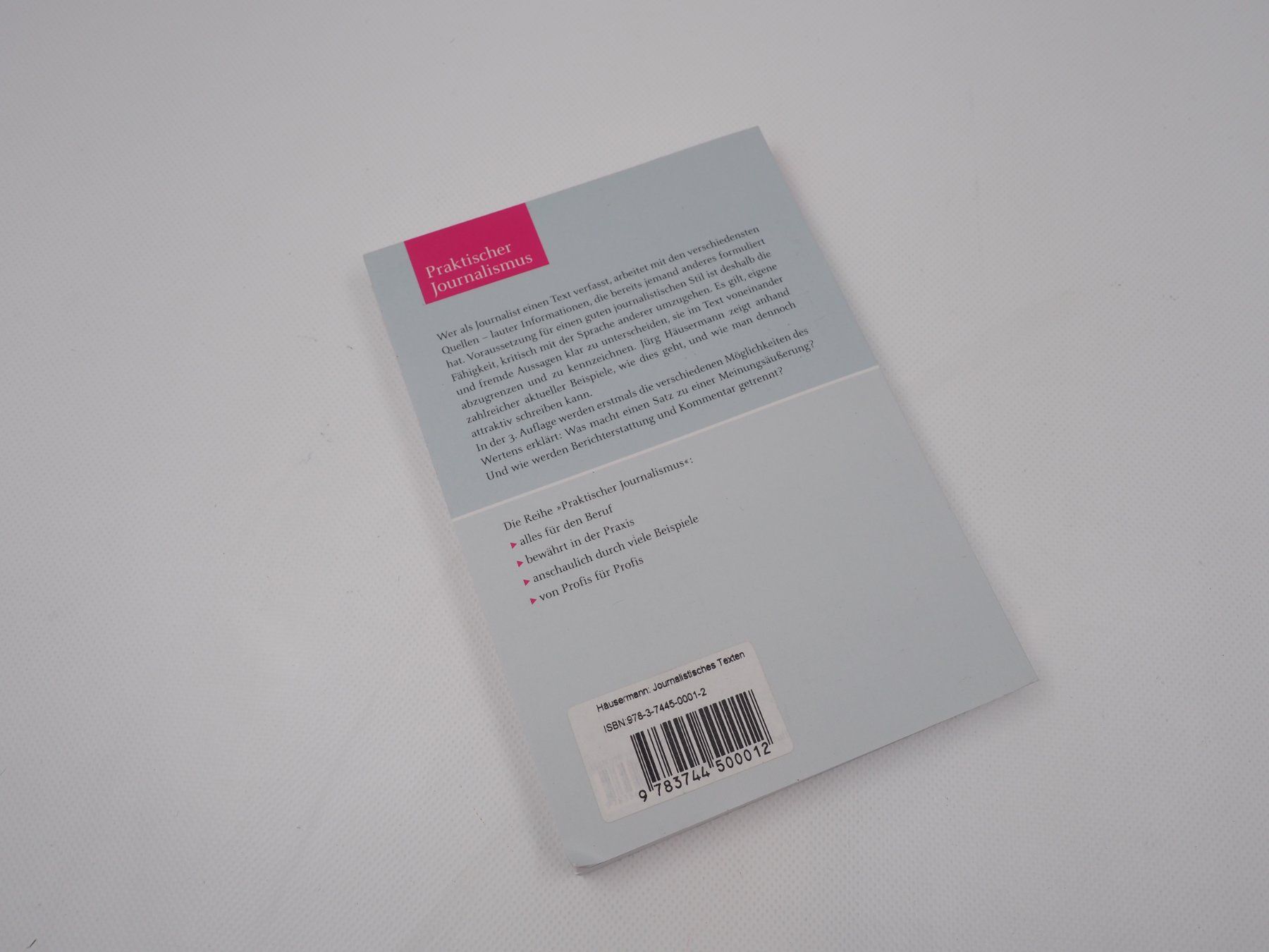 Libri: Journalistisches Texten (20326) – Nuovo (secondo la descrizione) da Zürich venduto da fundsachenverkauf 1