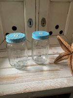 2-er Set Trinkglas/Becher mit Deckel und 2x Röhrli Strohhalm
