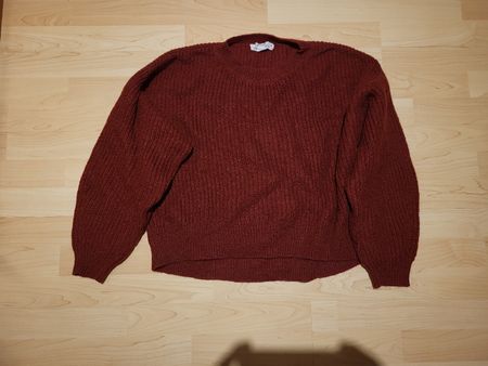 Warmer Strickpulli von LO.G.G. H&M Grösse S weinrot bordeaux
