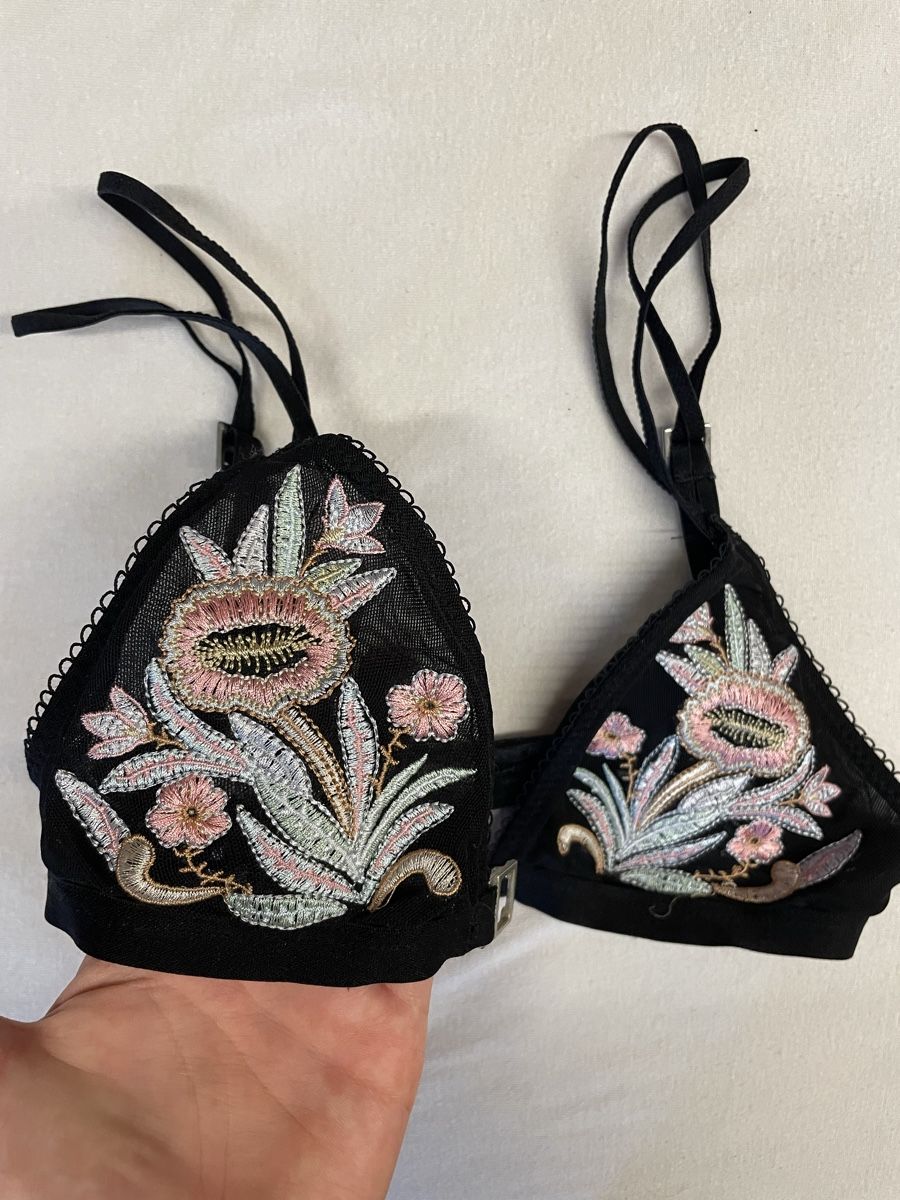 Altra biancheria intima: Bralette mit Blumenmuster – Nuovo (secondo la descrizione) da Lenggenwil venduto da mai_2m5q 1