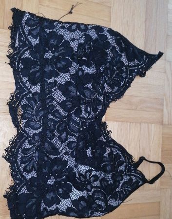 Schwarzes Spitzen Top
