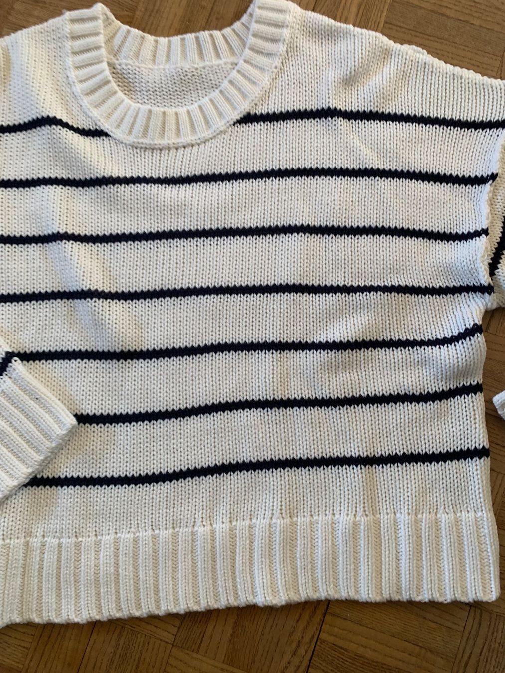 Maglioni & Felpe: Pullover Gr.XL , maritimer Look, weiss/schwarz,60% Baumwolle – Usato da Heiden venduto da andraaa 2