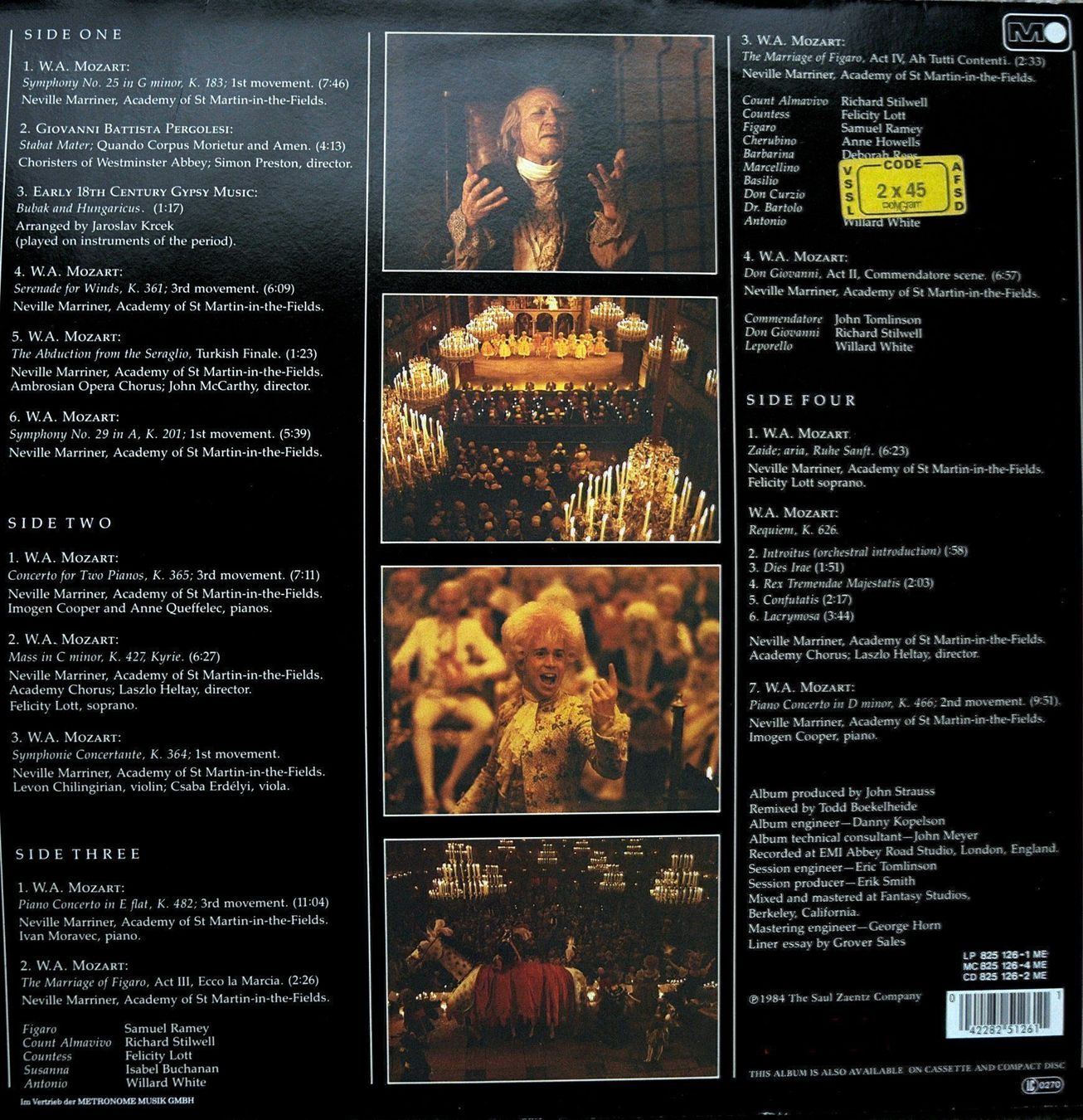 Dischi in vinile: Amadeus Soundtrack 2 LP GEWASCHEN – Usato da Unterseen venduto da vinylmore 1