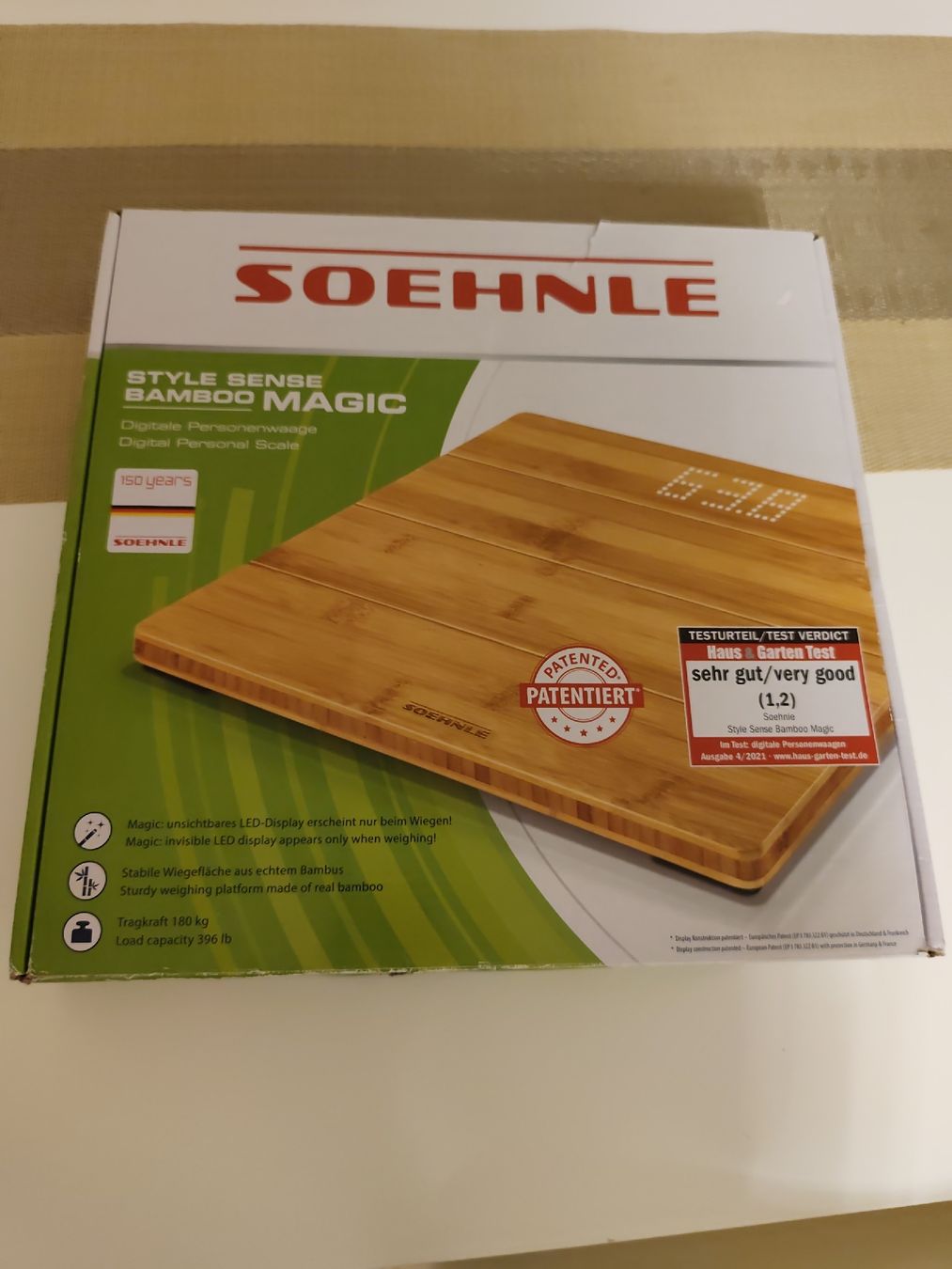 Soehnle Bilance pesapersone: Style Sense Bamboo Magic Personenwaage – Nuovo e nell'imballaggio originale da Gossau SG venduto da ds_5rsc 1