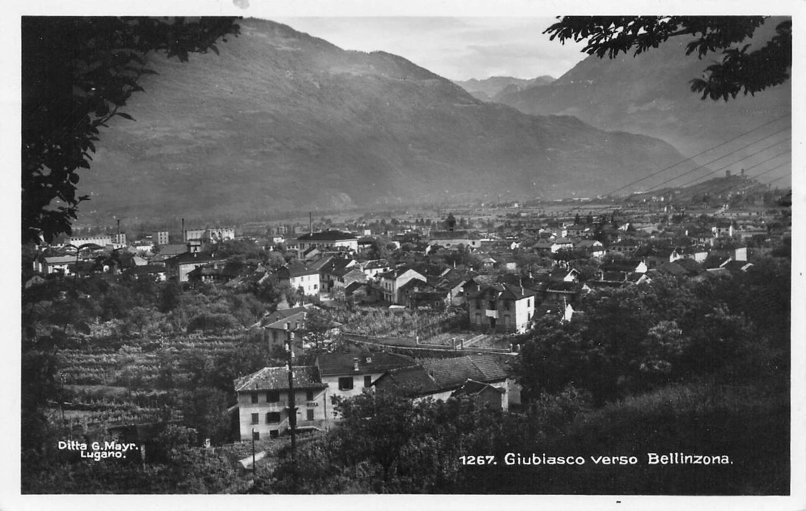 Ansichtskarten: Giubiasco verso Bellinzona – Gebraucht aus Biasca von Blenio71