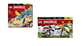 LEGO 71760 & 71781 NINJAGO Jays Donnerdrache + Lloyds Mech