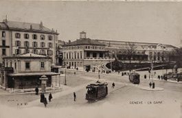 GENÈVE - La Gare - Trams