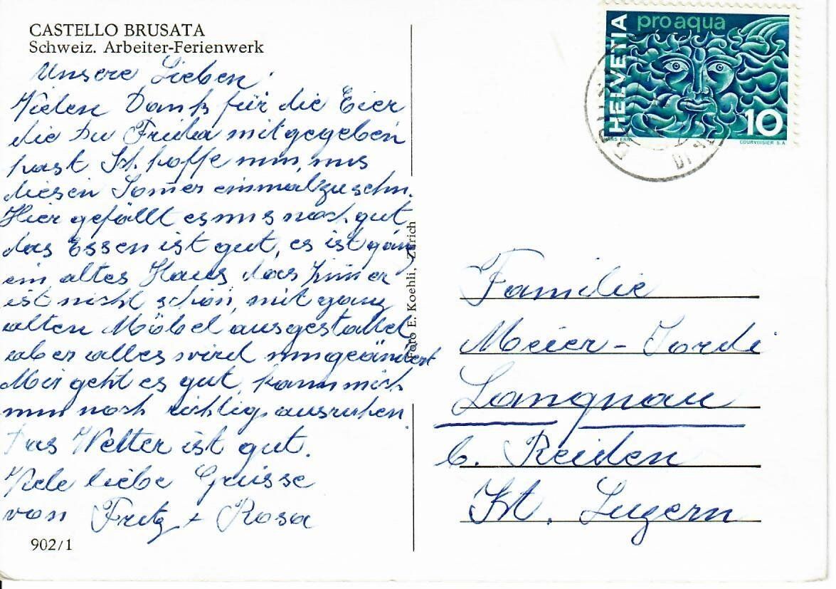 Cartoline postali: Castello Brusata – Usato da Hochdorf venduto da Ziegel-16 1
