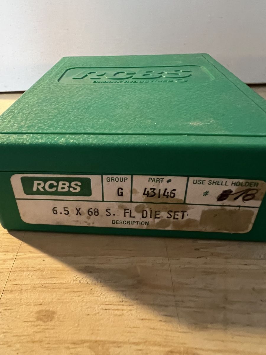 RCBS Tutti gli attrezzi: Matrize RCBS 6,5 x 68 – Usato da Selzach venduto da Bardet82