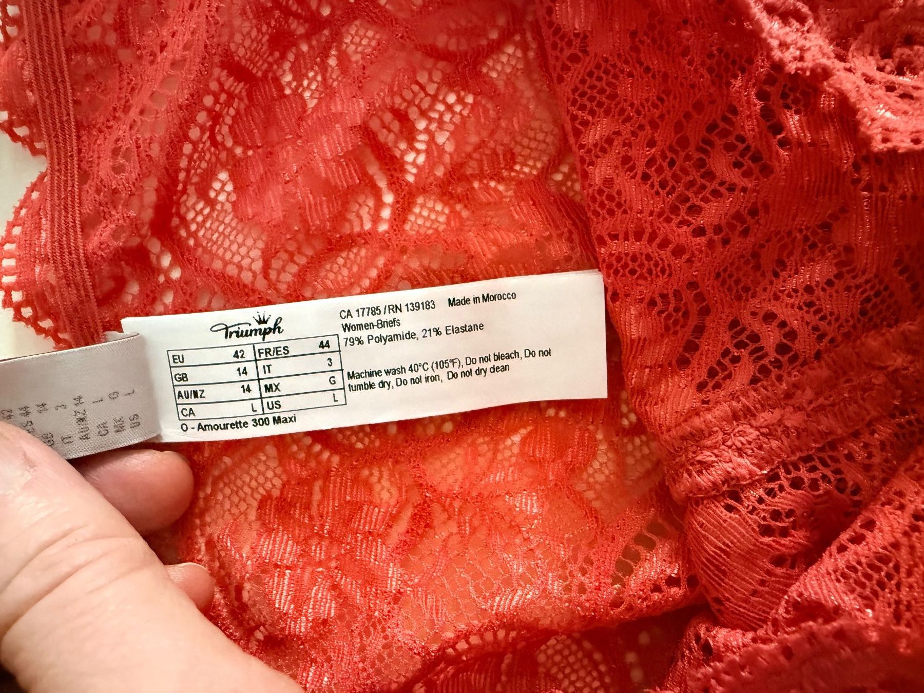 Triumph Altra biancheria intima: TRIUMPH, Slip AMOURETTE 300 MAXI, Grösse 42, Farbe Hellrot – Nuovo e nell'imballaggio originale da Rudolfstetten venduto da gst_g7xl 2