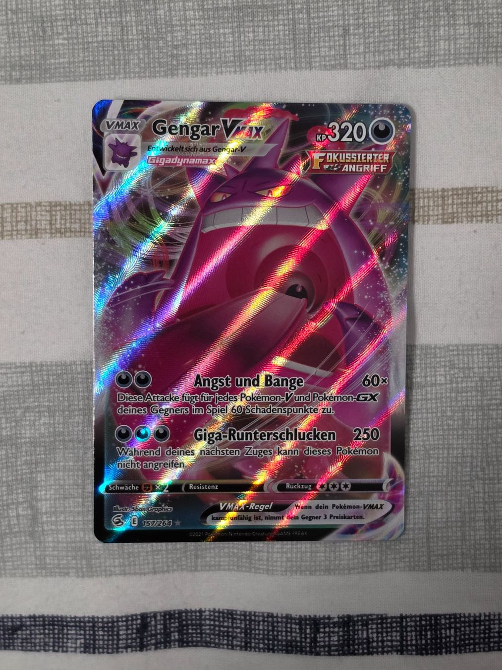 Pokémon Carte collezionabili: Gengar VMAX 157 – Usato da Binningen venduto da oscark77
