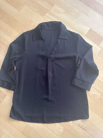 Schwarze Elegante Bluse Gr. L, wie neu!