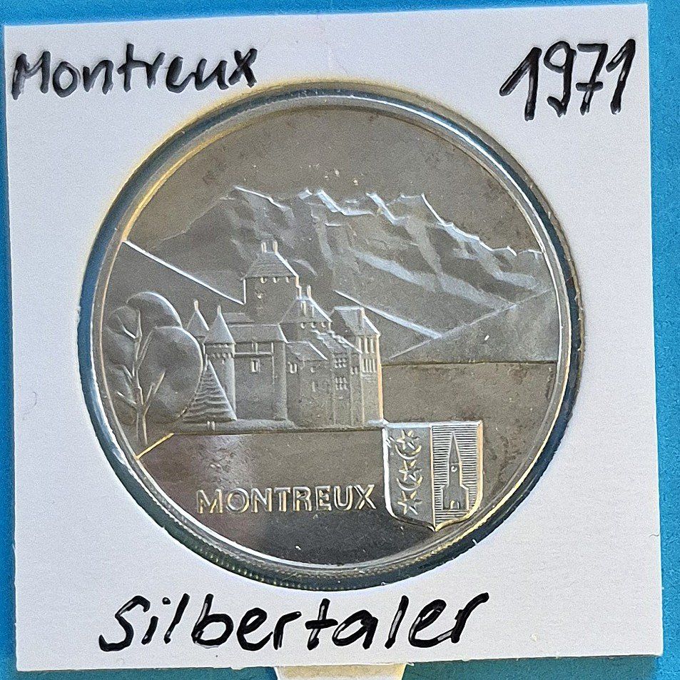 Medaglie: Silber 28gr - Silbertaler MONTREUX 1971 – Usato da Oberriet SG venduto da hansiw1969 1
