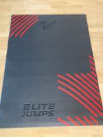 Springseilmatte ideal auch für Yoga Schwarz/Rot  Elite Jumps