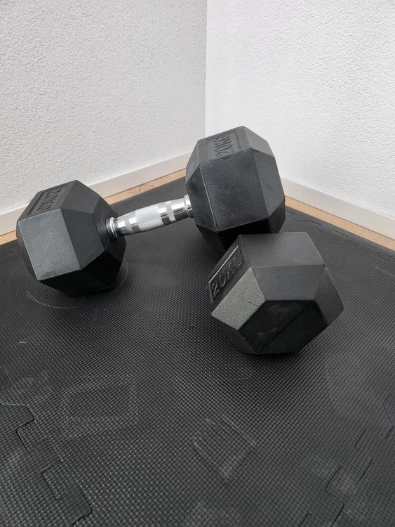 Urban Fitness Hex-Hanteln (Paar) – Neopren überzogen, Blau, Sechseckig, 2 X 1 Kg