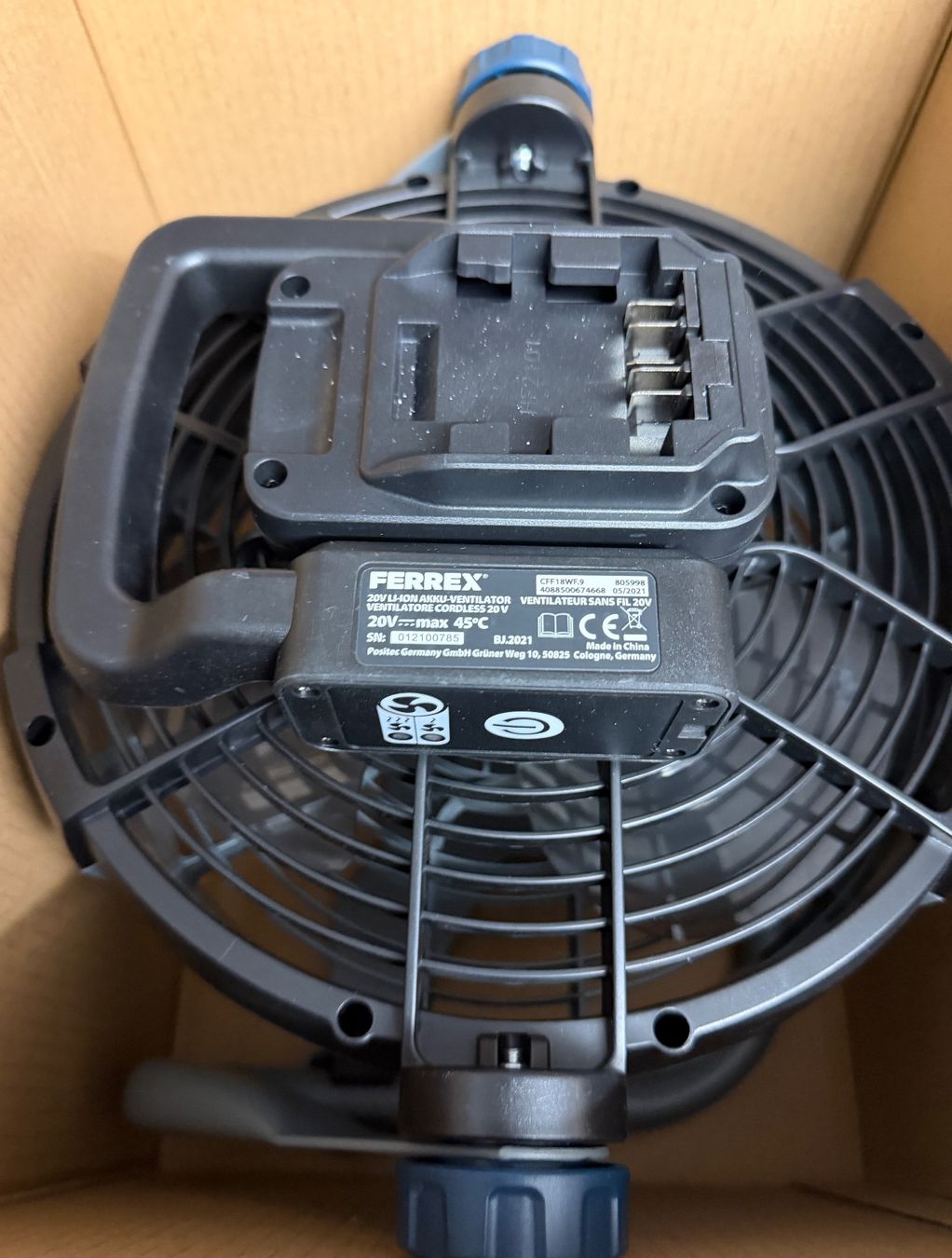 Ventilatoren: FERREX Akku-Ventilator 20V  OHNE AKKU !!!!! – Gebraucht aus Nussbaumen AG von olitech5415 2