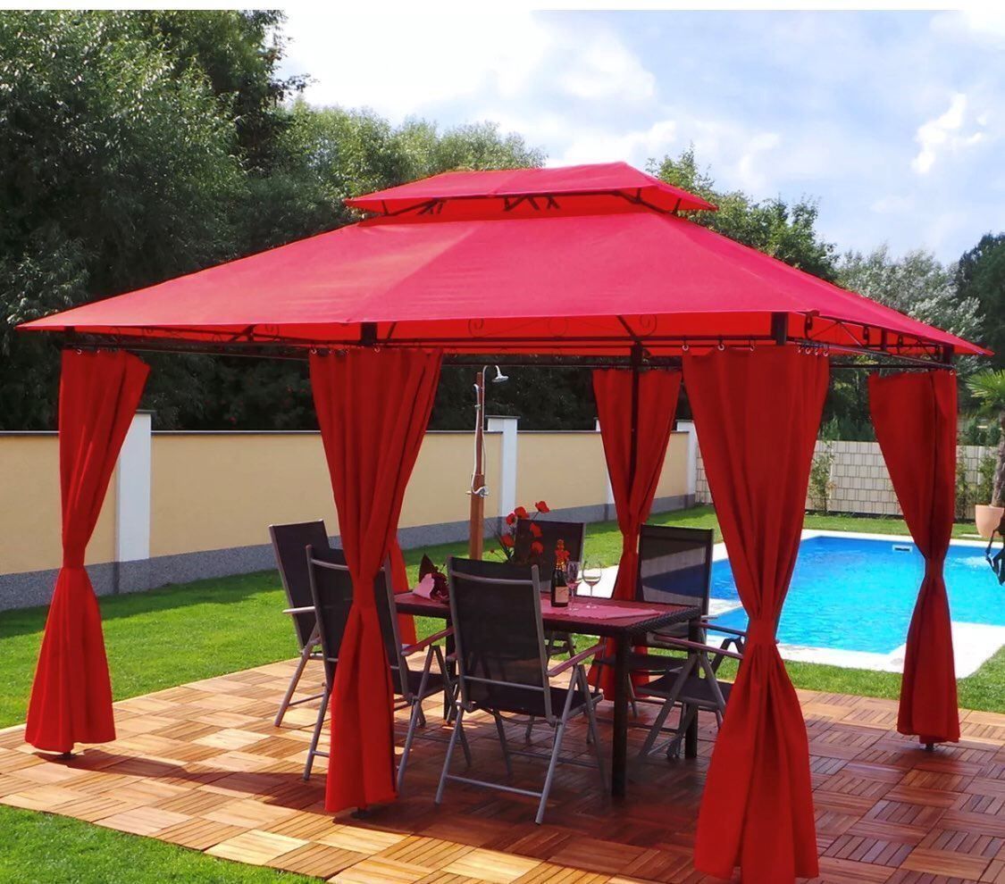Tende & Padiglioni: +Pavillon inkl Solar Beleuchtung – Nuovo e nell'imballaggio originale da Amriswil venduto da JaJa-Express 3