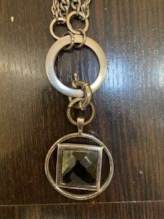 Catenine: lange kette silberfarben – Usato da Schwarzenberg LU venduto da kindler007