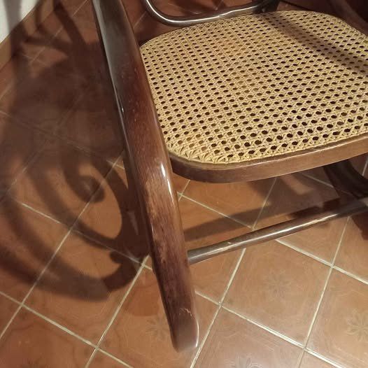 Thonet Sedie: Schaukelstuhl Vintage Thonet-Stil – Usato da Hochwald venduto da motowear-secondhand 4