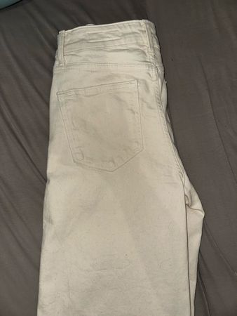 Beige Zara Jeans, wide leg, high waist