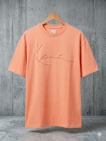 Karl Kani T-Shirt M Coral Orange