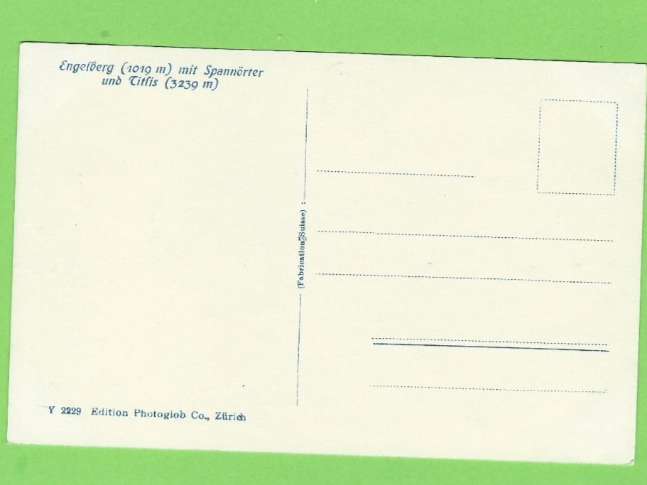 Cartoline postali: Engelberg mit Spannörter und Titlis – Nuovo (secondo la descrizione) da Zürich venduto da t24_de 1