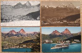 4 AK BRUNNEN, MYTHEN UND VIERWALDSTÄTTERSEE