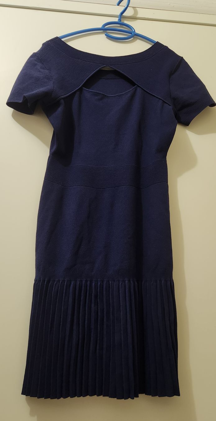 Sandro Kleider: Robe Sandro bleu marine taille 2  – Gebraucht aus Niedergösgen von Eva2410 3