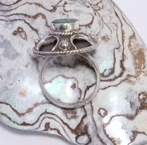 Anelli: Silberring Malachit Vintage – Usato da Zürich venduto da Melody2000 5