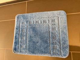 Blaue Badematte Bad Teppich , NEU , Top Zustand, 40 x 50 cm