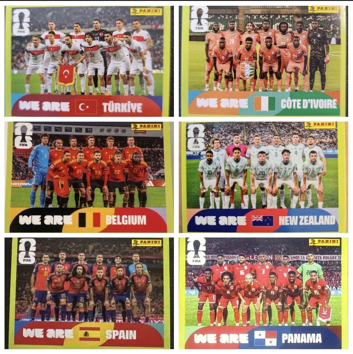 Panini Cartes à collectionner: 6 Teams Panini Sticker – Neuf (Voir description) à Stäfa par greety1981