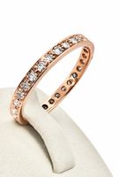 750 Rose Gold Alliance ca 1.00 Ct Brillanten