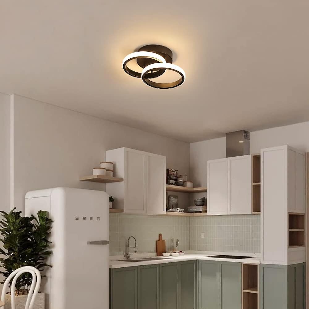 Lampadari & plafoniere: Zwei Ringe Moderne Deckenlampe Acryl Schwarz – Nuovo e nell'imballaggio originale da Châtelaine venduto da topshop.switzerland 6