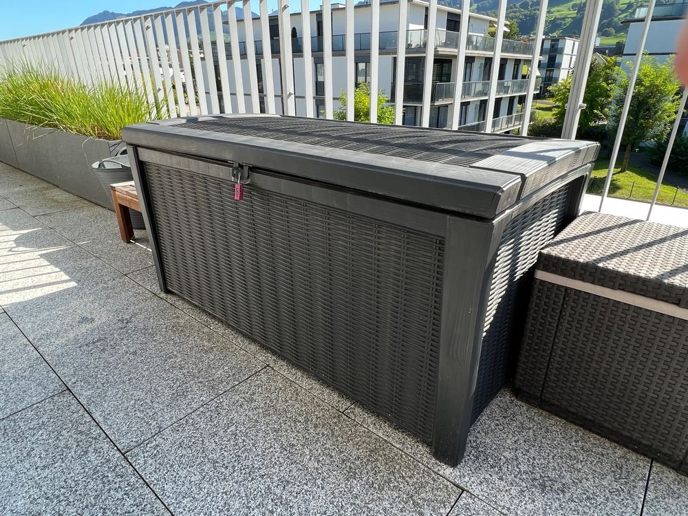 Gartenbox Keter Borneo 400Liter (130x62) anthrazit (Gebraucht) in ...