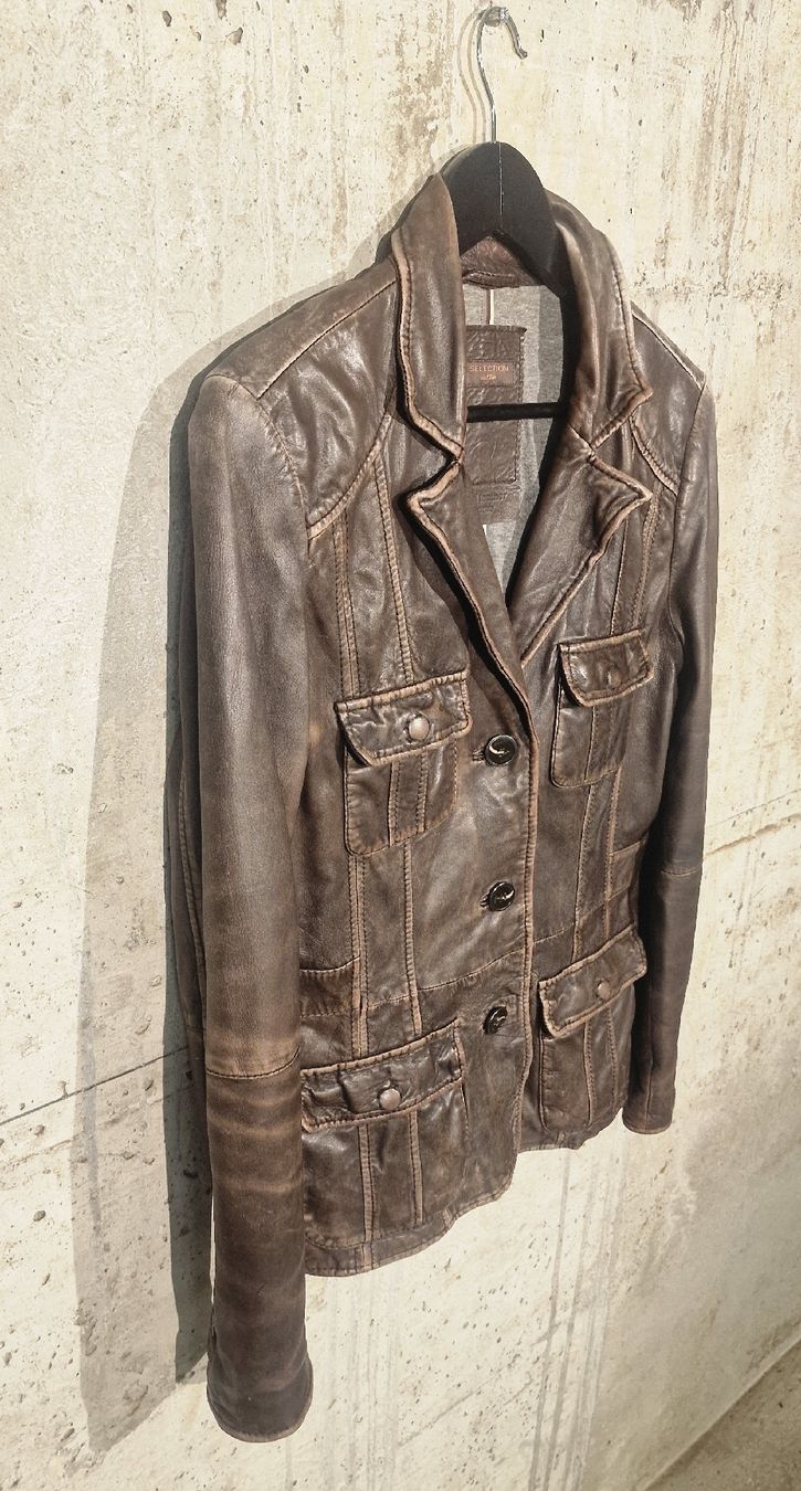 S.Oliver Jacken: s.Oliver Selection Lederjacke aus 100% Lammleder Braun Gr. M – Gebraucht aus Affeltrangen von Szafaoli 1