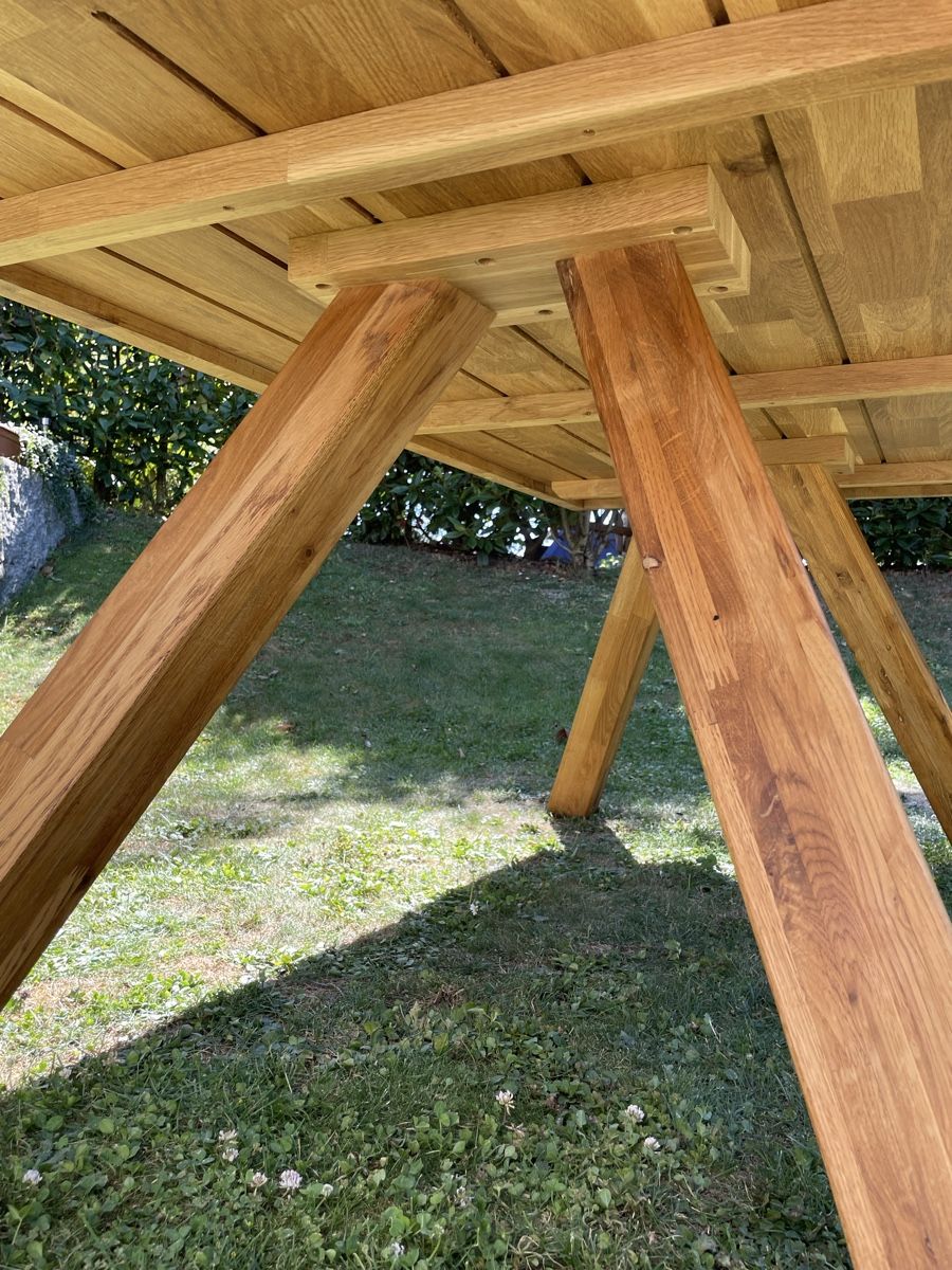 Tavoli: Wunderschöner Esstisch aus Eichenholz - 200x100cm – Usato da Marthalen venduto da ironh1tsch 7